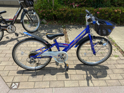 子供自転車　ブルー