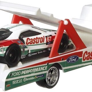 フォードGT トラック野郎 トランスポーター チームトランスポート GJT40 FORD C-800 2016 FORD GT RACE トミカサイズミニカー カストロールの画像