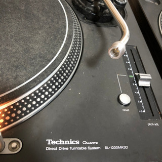 Technics SL-1200MK3Dターンテーブル2台 Technics SL-1200 MK3D ターンテーブル2台 & ミキサー DJ入門に