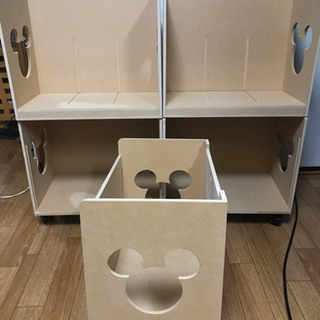 Disney家具　ミッキーキューブBOXラック Disney家具 ミッキーキューブBOX