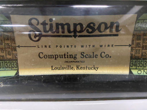 アンティーク「はかり」stimpson true weight