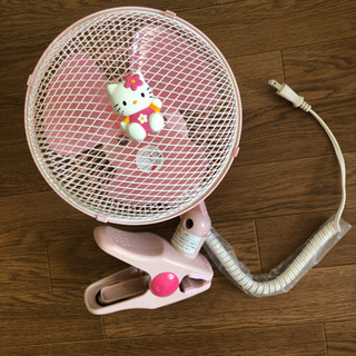 クリップ扇風機　キティちゃん