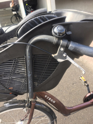自転車　子供乗せ籠付き　ママチャリ