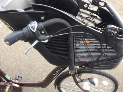 自転車　子供乗せ籠付き　ママチャリ
