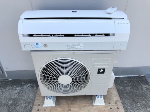 【管理KR127】SHARP 2016年 2.2kw 6畳用 ルームエアコン AC-226FT プラズマクラスター 分解クリーニング済