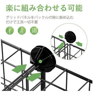 「新品」収納ラック　収納棚　組み立て式　ブラック　衣類ケースの画像