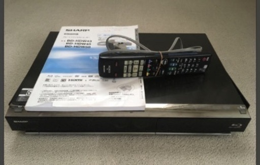 訳あり　ドライブ載せ替え済SHARP HDレコーダー BD-HDW45