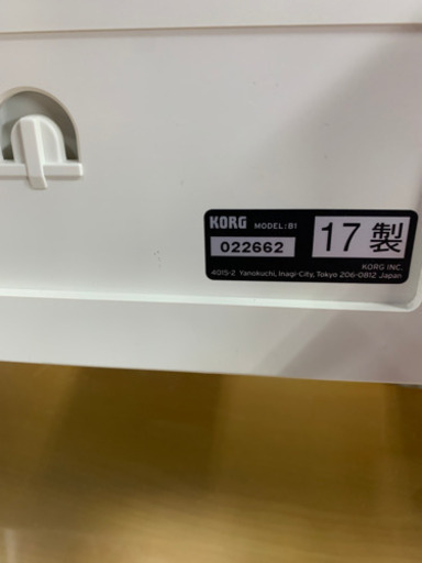 (交渉中)KORG B1 電子ピアノ 2017年製