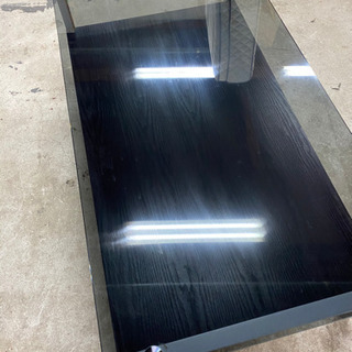 【美品】おしゃれガラステーブル　ローテーブルの画像