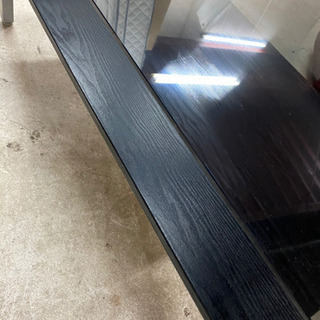 【美品】おしゃれガラステーブル　ローテーブルの画像