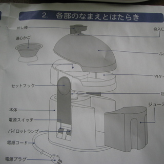 ジューサー　（古いですが新品未使用）の画像