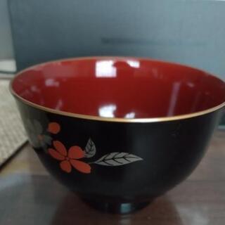 新品！山中漆器  お椀セット５人分 森英恵さんプロデュース の画像