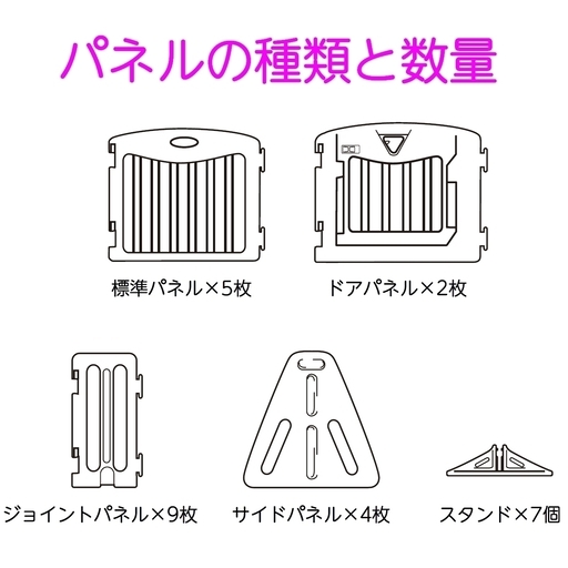 【決まりました】キッズパーテーション ベビーパーティション ブラウン 基本セット×2 + 拡張パネル×1 + スタンド×2 最長815