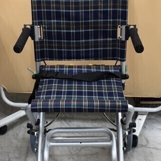 未使用　シルバーカー　チェック　ネイビー　J064の画像