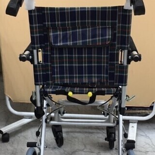 未使用　シルバーカー　チェック　ネイビー　J064の画像