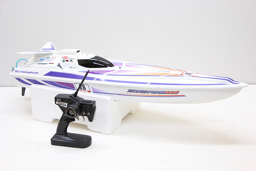 作動未確認 ジャンク品 京商 KYOSHO エンジン ラジコン ボート 船 SUNSTORM1000 ジャンク品 サンストーム1000 エンジン付き GXR28 プロポ 他 付属品多数(P985swxY)