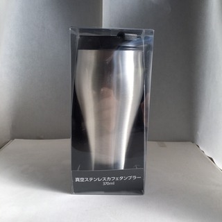 【新品】真空ステンレス製　カフェタンブラー　370ml シルバー...