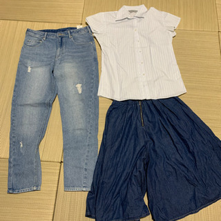 半袖シャツ、キュロット、パンツの画像
