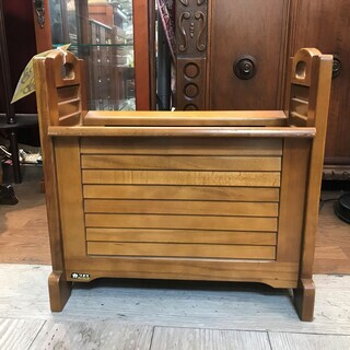 カリモク マガジンラック ブラウン☆買取帝国 志木店の画像