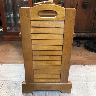 カリモク マガジンラック ブラウン☆買取帝国 志木店の画像