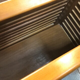 カリモク マガジンラック ブラウン☆買取帝国 志木店の画像