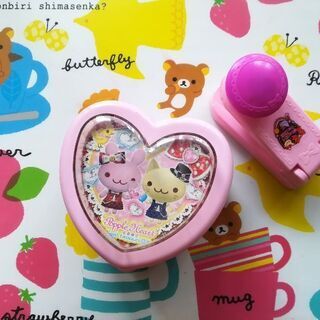 【交渉中】おはじきシール　ポップルハート(しゃかしゃかシール)　...