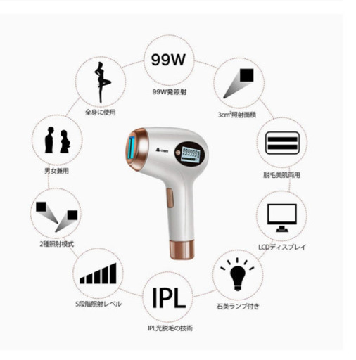 脱毛器 レーザー 永久脱毛 IPL光脱毛器 フラッシュ式