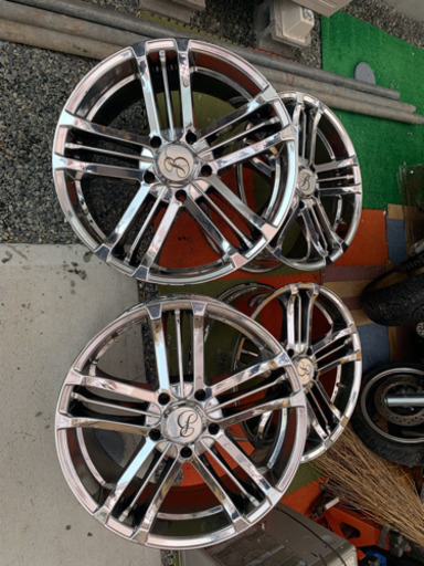 22インチ　メッキホイール