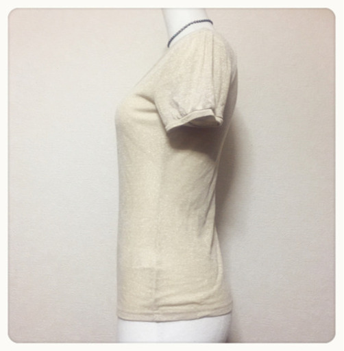 ご購入者様決定[COMME CA ISM]きらきら ゴールド ラメ カットソー LサイズOK