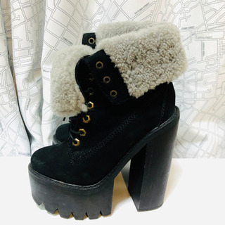 Jeffrey Campbell ボアショートブーツ　の画像