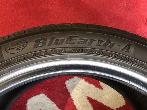 ヨコハマ　ブルーアースA 235　／　45　R　18 2015 2本組 7〜8分山　タイヤ　札幌発