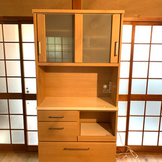 )2015年製　ニトリ キッチンボード RIPE-90KBS-N...
