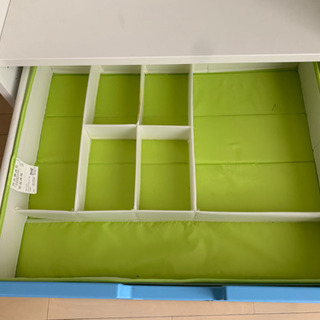 イケア IKEA STUVA ストゥヴァ◇ホワイト, ライトブルー◇本棚 収納棚 子供部屋収納 キッズ ジュニア おもちゃ箱の画像