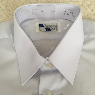 学校の制服に！新品‼️半袖 男子 スクールシャツ ホワイト  の画像