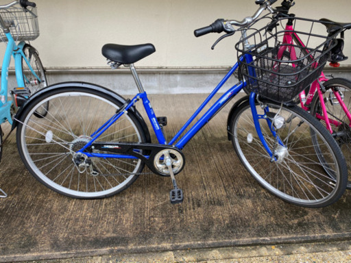 27インチ 1年程度 6段変速スピード 自転車 シティサイクル ママチャリ