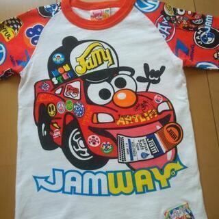 JAMジャム120カーズ七分丈白×赤