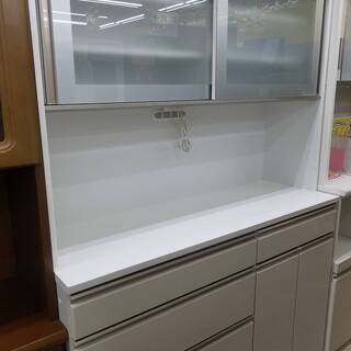 未使用 アウトレット家具 2面食器棚 糸島福岡唐津　0619-01