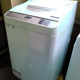 安心の一年保証！　たて型洗濯乾燥機　5.5㎏/3.5kg　SHARP/シャープ　2019年製　ES-T5CBK-N　　No.1320052303　ガーランド草加