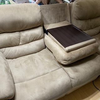 【引取者決定】電動リクライニング2〜3人がけソファー