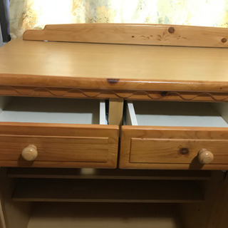 【受付終了しました】オシャレ木製カントリー　キッチンカウンターの画像