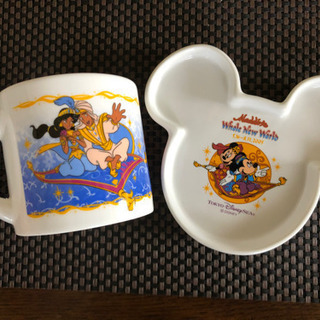 ディズニーランドアラジンお皿&マグカップ