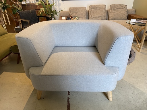 展示品 藤栄 ソファー 1P 1人掛け グレー 美品 中古品