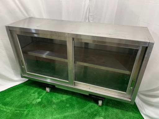 業務用　ステンレス　吊り戸棚　食器棚　W1200xD350xH600mm