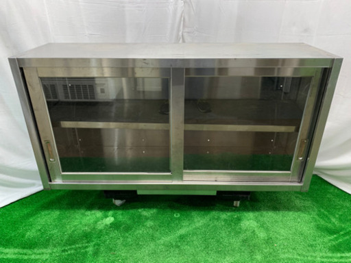 業務用　ステンレス　吊り戸棚　食器棚　W1200xD350xH600mm
