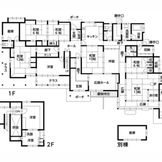【ご成約ありがとうございました。】🏡呉市室瀬町　売戸建住宅　本格和風邸宅茶室付　２世帯入居も可能 - 呉市