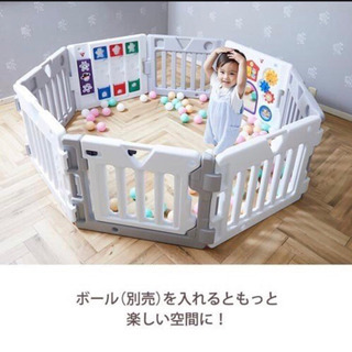 ベビーサークル　ミュージカルキッズランドDX+拡張トイパネル2枚...