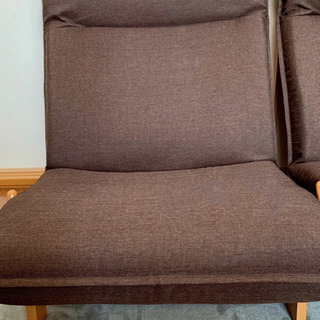 1人用 リクライニング ソファ 2脚セットの画像