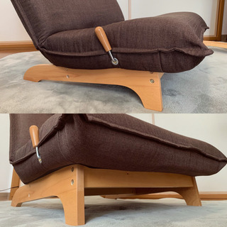 1人用 リクライニング ソファ 2脚セットの画像