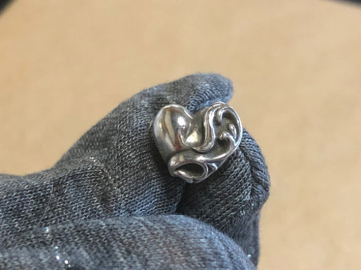 クロムハーツ ハートスタッド  ピアス 片耳【USED】