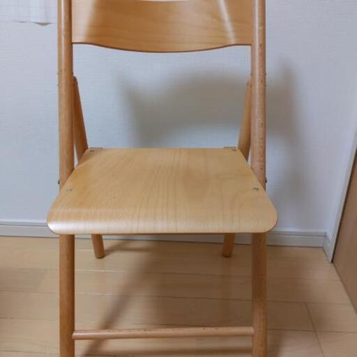 【終了しました】無印良品　ブナ材　椅子　チェア